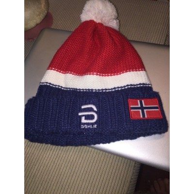 BJORN DAEHLIE NORWAY RED WHITE & BLUE BEANIE HAT CAP  eb-39256717